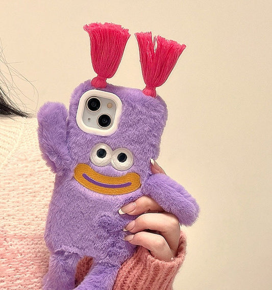 Kawaii Cute Plush Ponytail Doll iPhone Case