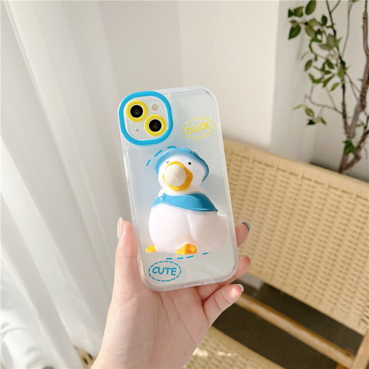 Cute Decompression Duckling iPhone Case