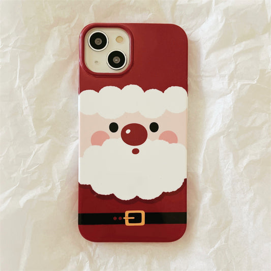 Kawaii Cute Cartoon Santa iPhone Case