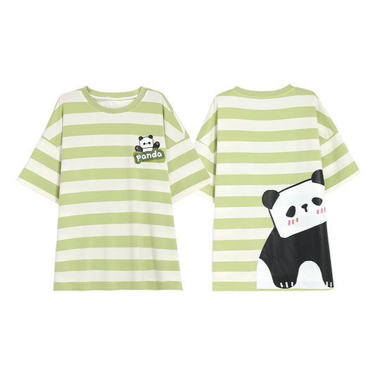 Kawaii Cute Panda Print Oversized T-Shirt