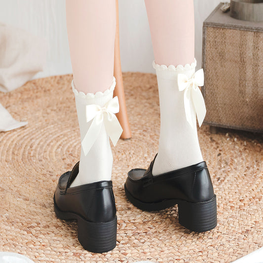 Japanese Cute All-match Ribbon Bow Lolita Socks