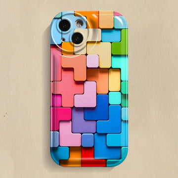 3D Building Blocks iPhone Case