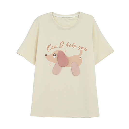 Kawaii Candy Cartoon Animal Print T-shirt