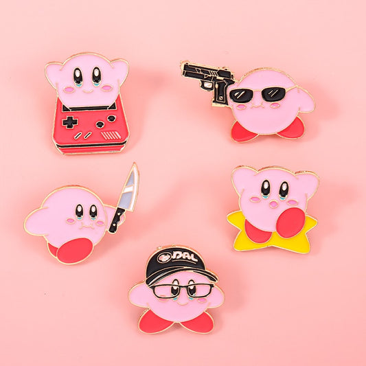 Kawaii Star Kirby Brooch Pins