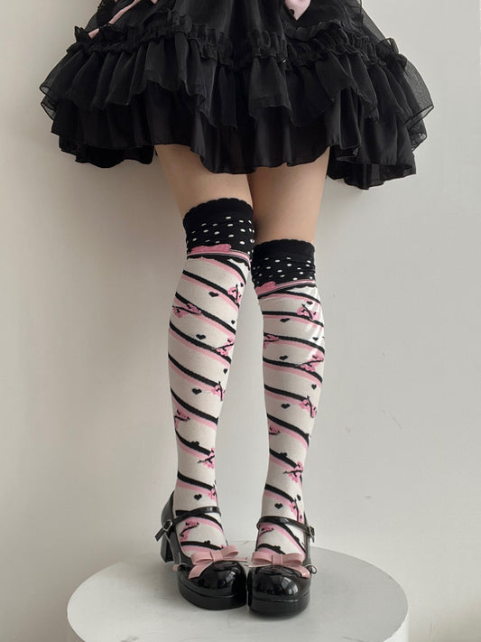 Kawaii Candy Color Lolita Knee Socks