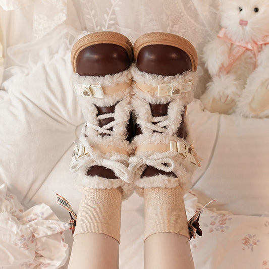 Kawaii Sweet Girl Style Snow Boots