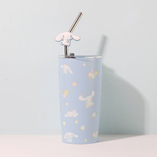 Kawaii Sanrio Series Insulated Steel Cup With Straw