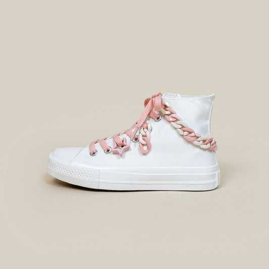 Sweet Girly White High-top Canvas Shoes