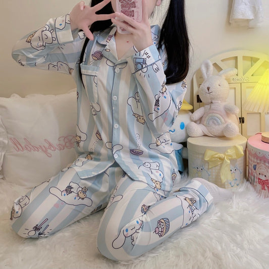 Kawaii Sweet Cinnamoroll Pajamas Suit