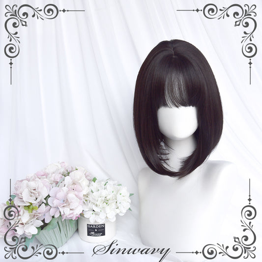 Cute Lolita Black Brown BOBO Wig