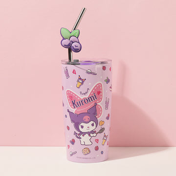 Kawaii Sanrio Series Insulated Steel Cup With Straw