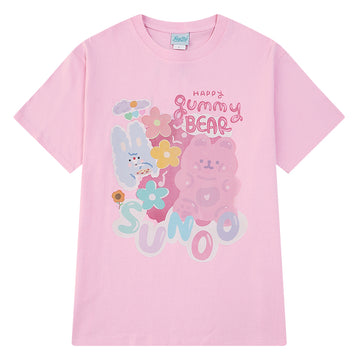 Summer Trend Cartoon Bear All-match T-shirt