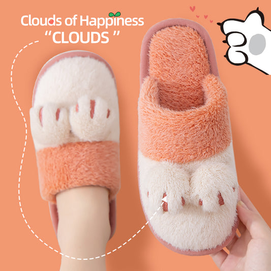 Kawaii Cat Claw Cotton Slippers