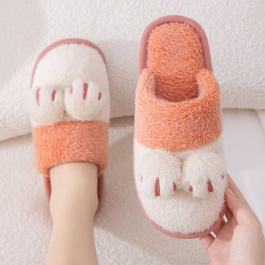 Kawaii Cat Claw Cotton Slippers