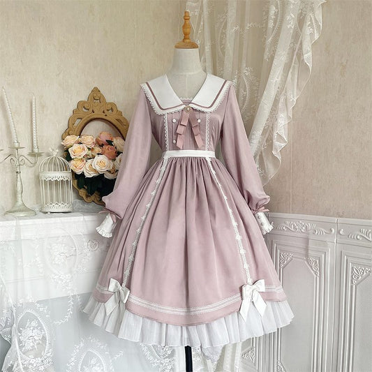 Cute Bunny Ears Long Sleeve Lolita Dress