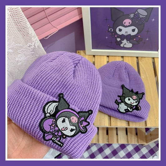 Kawaii Cute Kuromi Woolen Hat