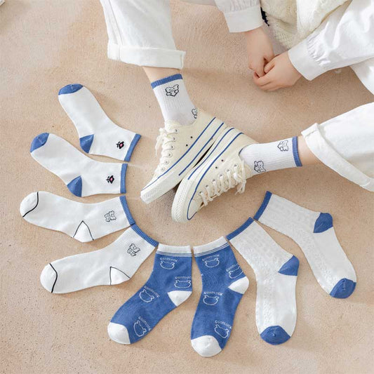 Cool Blue Aesthetic All-match Socks