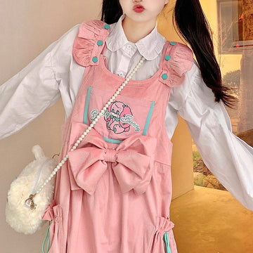 Sweet style Soft Girl Strap Dress