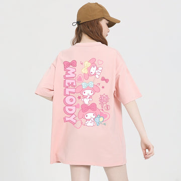 Kawaii Sweet Style Pink My Melody Printed T-shirt