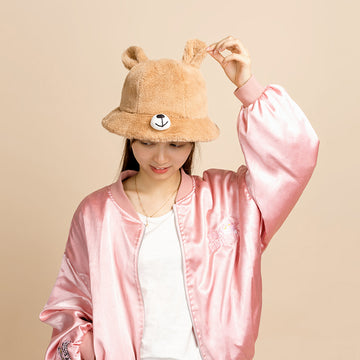 Kawaii Cute Bear Plush Fisherman Hat