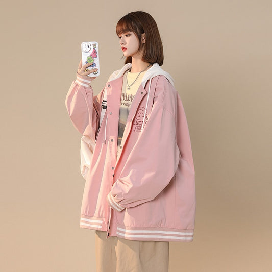 Kawaii Fashion Mori Girl Style Pink Hooded