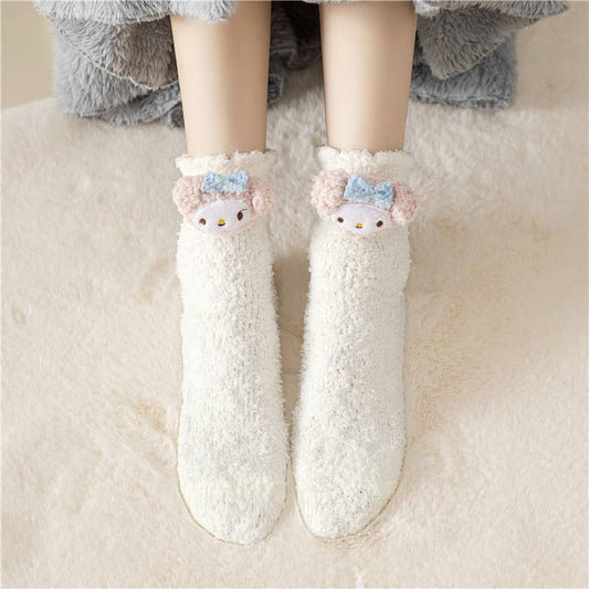 Kawaii Cinnamoroll Plush Mid-tube Socks