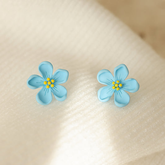 Cute Sweet Candy Color Flower Earrings