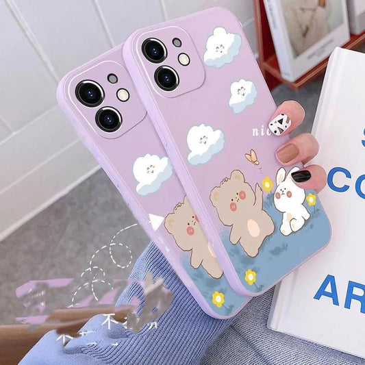 Kawaii Bear Samsung Galaxy Silicone Phone Case