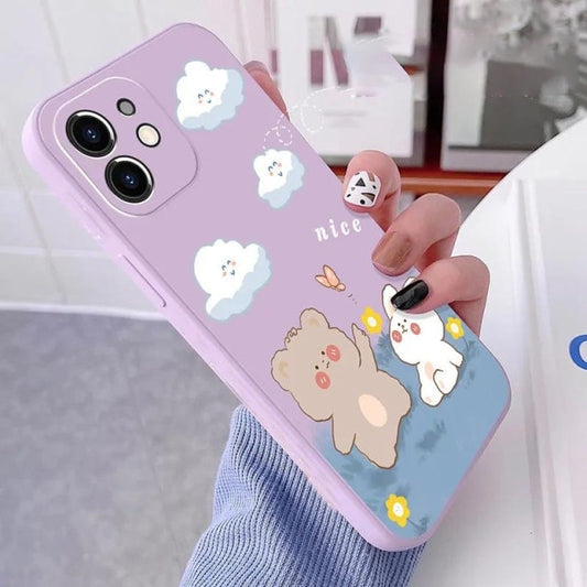 Kawaii Bear Samsung Galaxy Silicone Phone Case