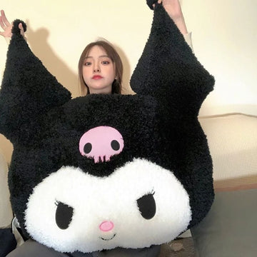 Kawaii Oversized Kuromi Melody Pillow