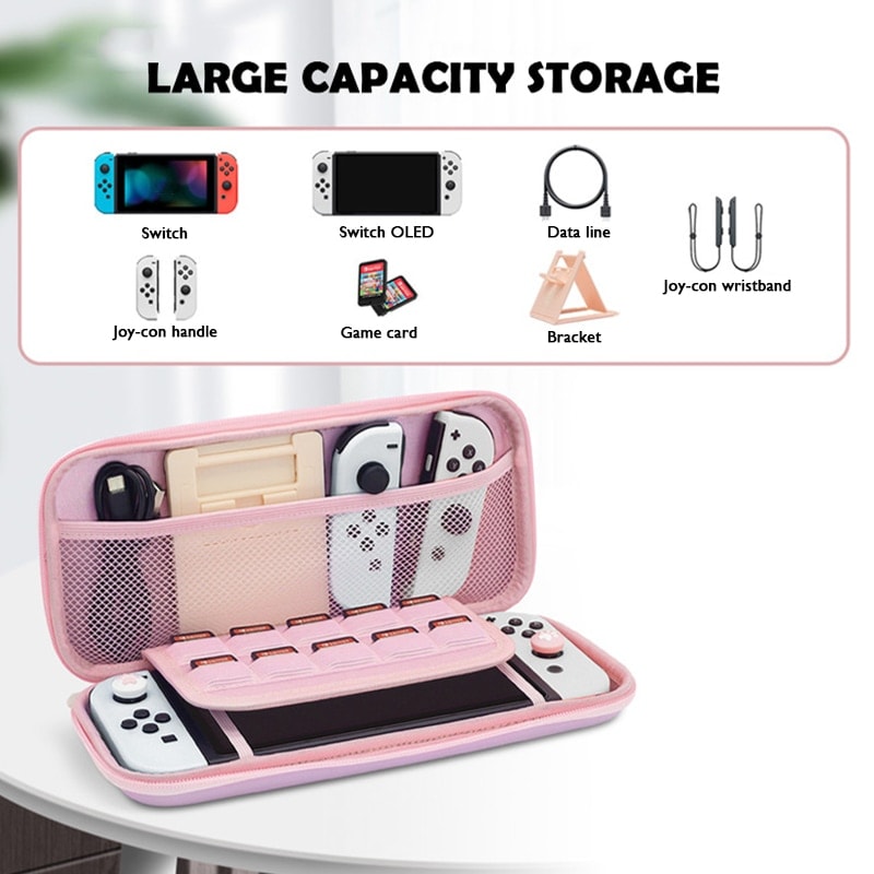 Pink Cat Paw Switch Case.