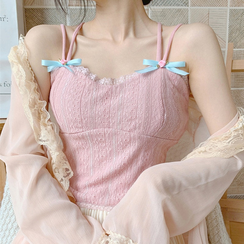 Kawaii Pink Chantilly Crop Top
