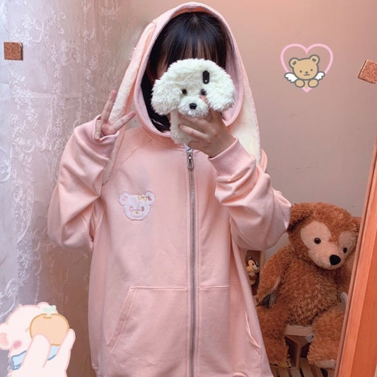 Kawaii Bunny Ears Hoodie