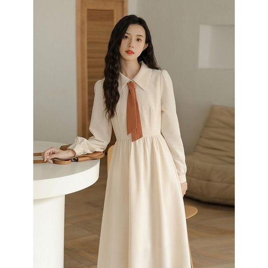 Korean Vintage Preppy Sweet Dress