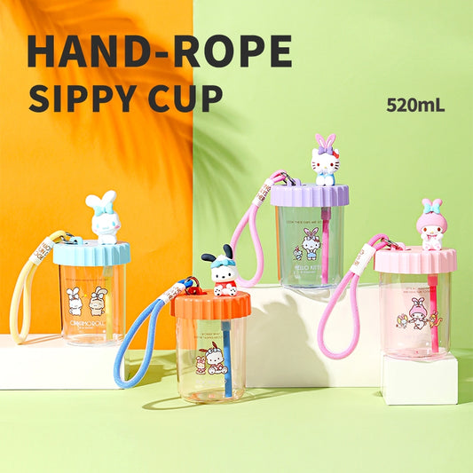 Sanrio Water Cup with Straw 520mL