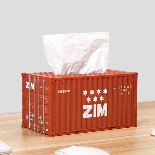 Cargo Container Tissue Box Cover