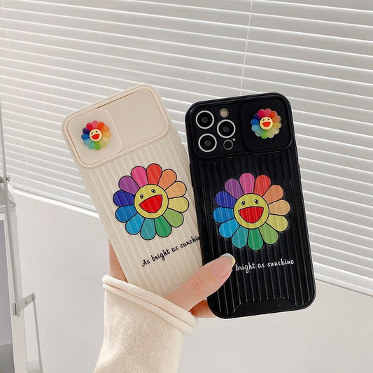 Cartoon Flower Smiley iPhone Case