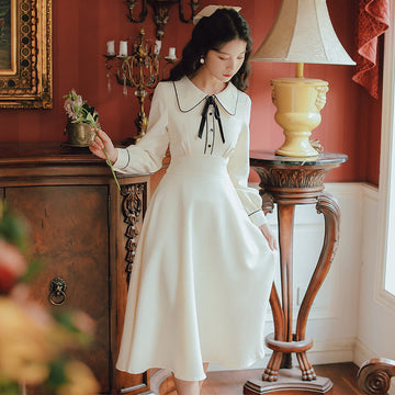 Peter Pan Bow Midi Dresses