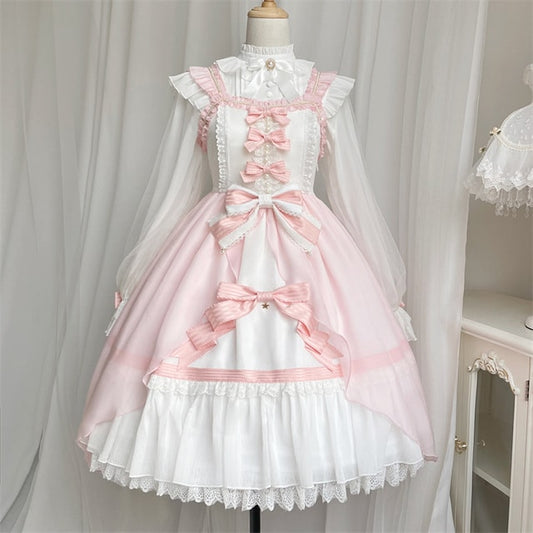 Kawaii Pink Large Lolita Jsk Dress Set