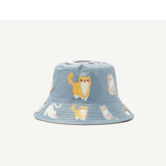 Cute Cats Theme Bucket Hat