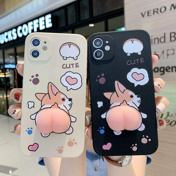Corgi Buttocks Squishy iPhone Case