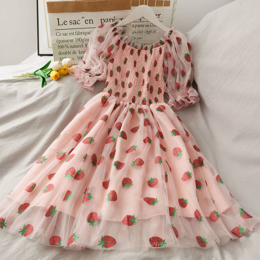 Kawaii Strawberry Fairy Dress