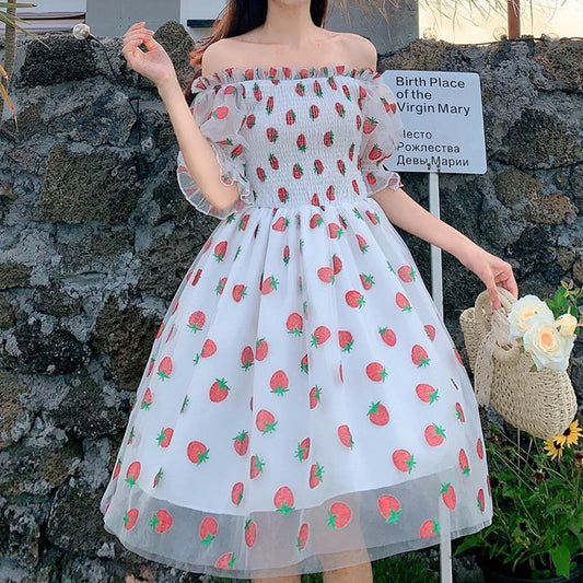 Kawaii Strawberry Fairy Dress