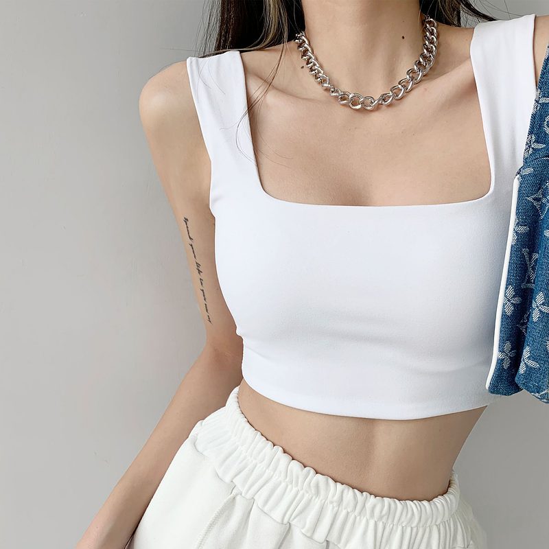 Crop Top With Square Neckline