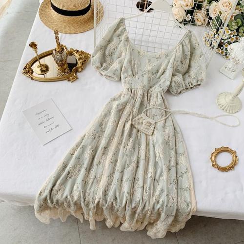 French Summer Chiffon Fairy Dress