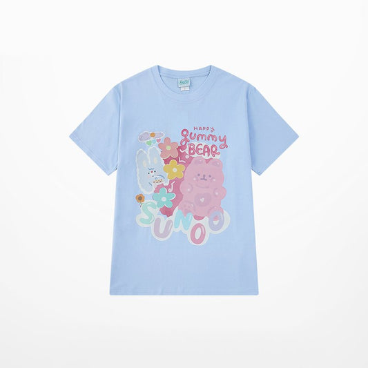 Summer Trend Cartoon Bear All-match T-shirt