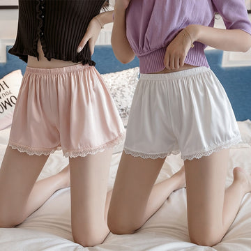 Harajuku Lace Pure Color Short