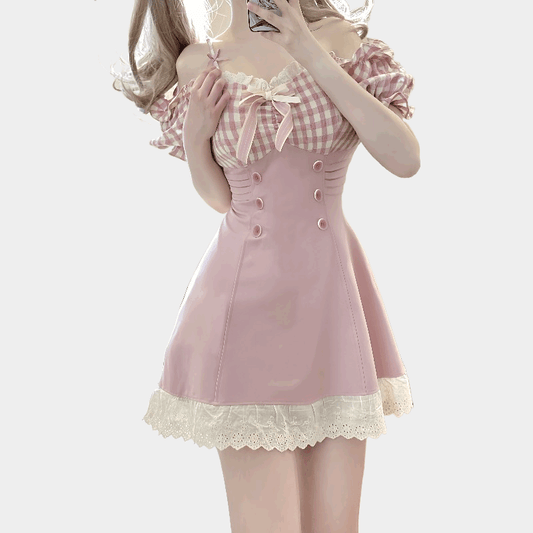 Sweet Doll Mini Gingham Dress