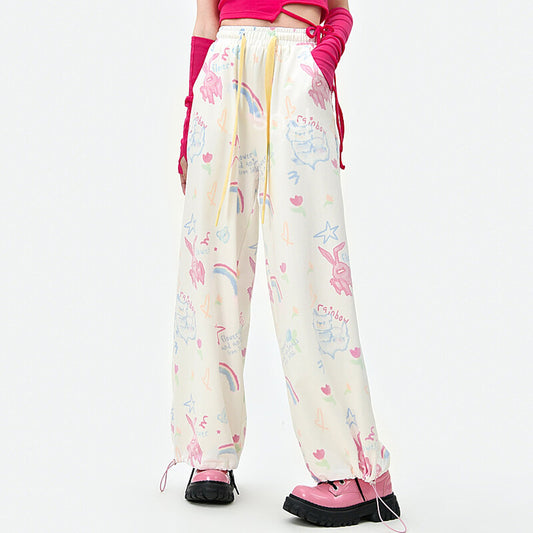 Sweet Dopamine Outfit Style Graffiti Pants