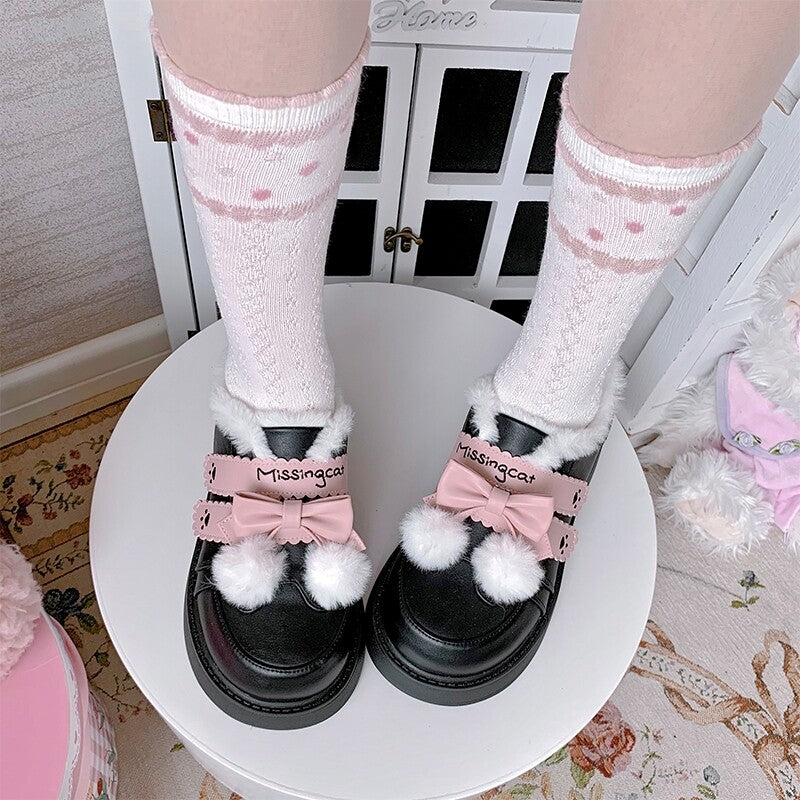 TAVIMART  -  Sweet Thick Soled Lolita Shoes Women Retro Versatile British Style Chain Versatile Leather Shoes Japanese Girl Loli Single Shoes